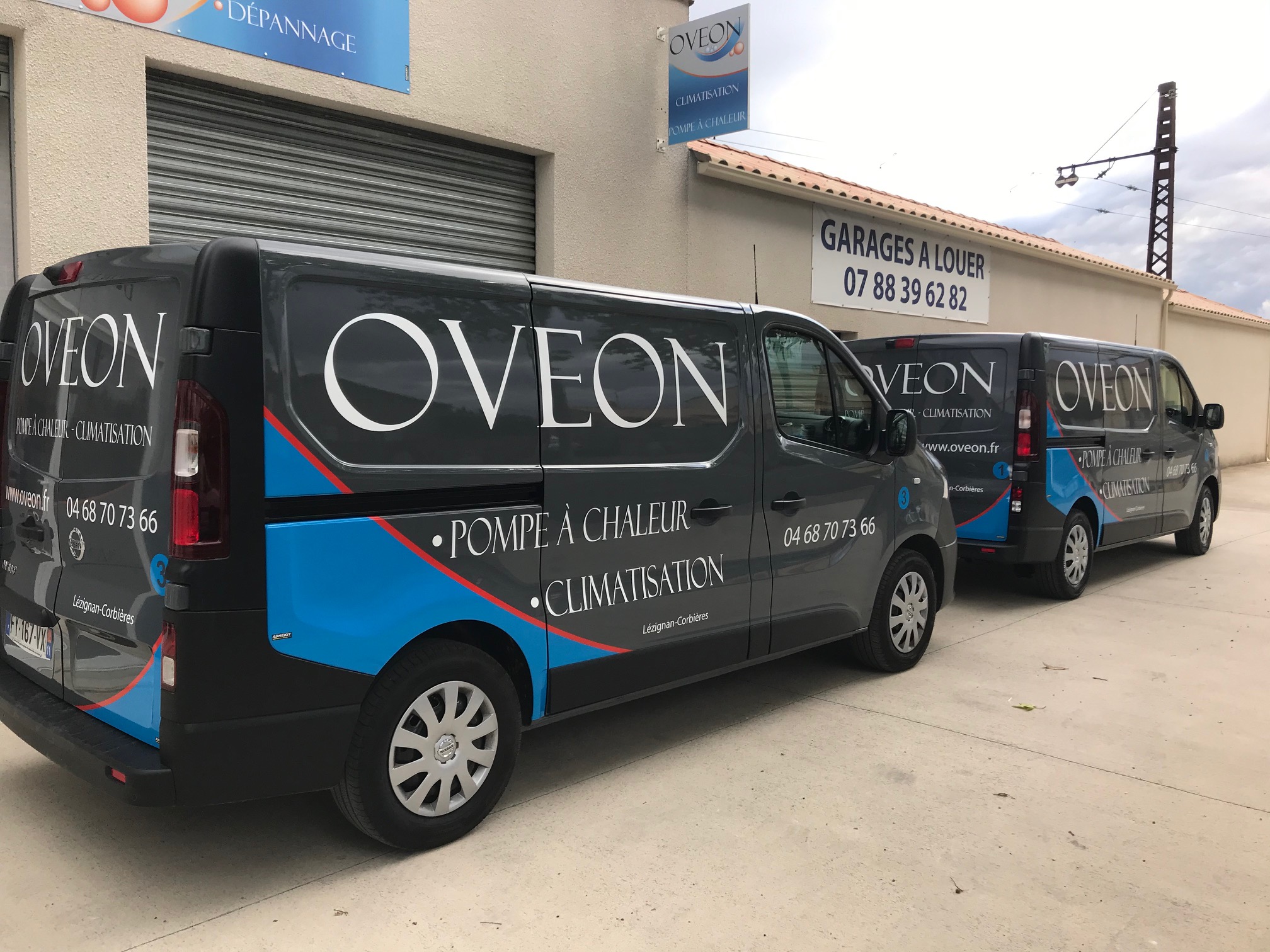publicité sur véhicule ovéon climatisation