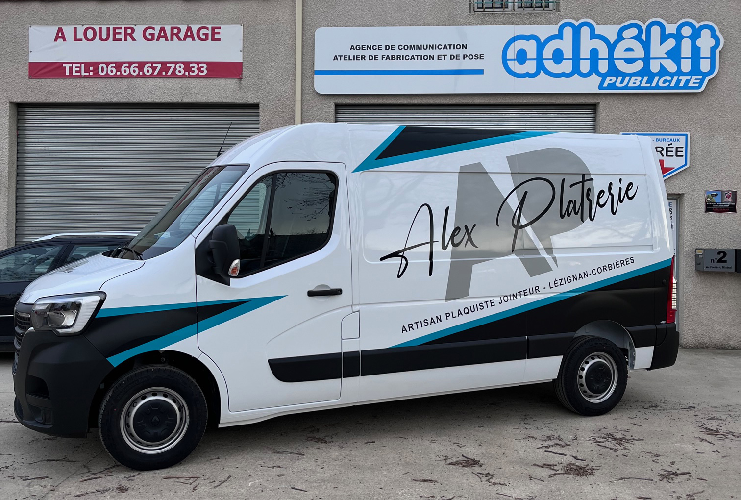 flocage renault master Alex platrerie